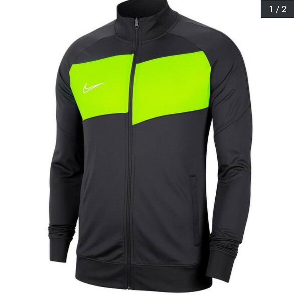 Nike Mens Jacket Gray Size Medium M Dri-Fit Academy Pro Colorblock